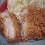 とんかつ うちの - ロースカツ断面