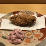 旬菜 おぐら家 - 牡蠣のさくさく揚げ。
      美味し。