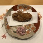 旬菜 おぐら家 - 牡蠣のさくさく揚げ。
      美味し。