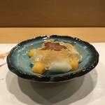 旬菜 おぐら家 - デザートの柿と梨。
      美味し。