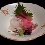 日本料理 旬彩 - お造り：鮪、黒むつ、鯛、烏賊