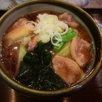 大村庵 - 本鴨南蛮そば（揚げ餅トッピング）