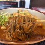 めん六や - カレーそば(かき揚げトッピング)