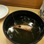 あさひ鮨 - エビの頭汁