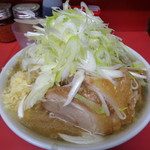 ラーメン二郎 - 小豚＋ネギ＋にんにく＋あぶら