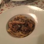 アンティカ オステリア バーチョ - ポルチーニ茸のピーチです。取り分けて頂きました。