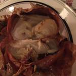 アンティカ オステリア バーチョ - 玉ねぎを崩したところです