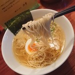 浜堂ラーメン - 麺のリフトアップ