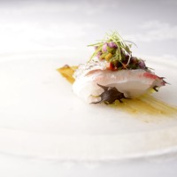 師崎 天然真鯛のカルパッチョ ラヴィゴットソース