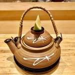 天ぷら たけうち - 長野産 松茸の土瓶蒸し