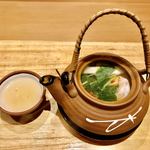 天ぷら たけうち - 土瓶で 日本酒が進んでいきます～