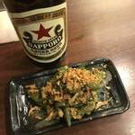 立ち呑み くにし - オクラスパイス合え