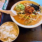 煮干中華 あさり - 煮干しの台湾風ラーメン並？にライス