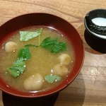 Nikusukishabu To Wain To Akita No Jizake Akifuji - お麩の味噌汁、茄子の煮浸し