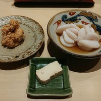 すし晴 - 酒肴３点