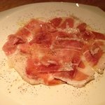 ワインと天婦羅 あら木 - パルマ産の生ハム