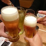 銀座 篝 - 乾杯します(2019.10)