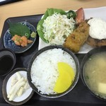 ごはん処 藤井堂 - 肉厚アジフライ定食