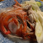 天史朗鮨 - 金目鯛　塩煮　絹ごし豆腐　長ネギ