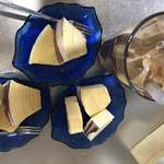 北の自然菓 柳月 - 切らなくてもよいですが
アイスコーヒー作らされます( ᵕ̩̩ㅅᵕ̩̩ )