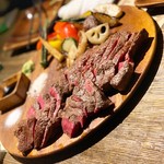 STEAK & BAR　SANKYU - 宮崎牛お得ステーキ3種盛り(300g)