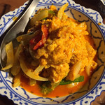 SALA SONTANA - ソフトシェルクラブの玉子とじカレー風味炒め