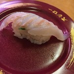 Sushiro - ヒラメの昆布締め。最近はこういうあっさり白身魚が大好きです