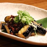 fried eggplant meat miso