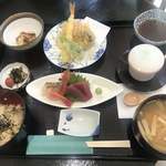 佐和屋 - 刺身天ぷらセット