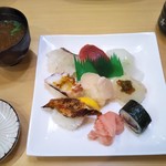 Sushi Itsushin - にぎり定食 1,100円