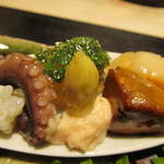 澤いち - 先付け一部のアップ画像