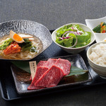 和牛焼肉 土古里 - ハーフ冷麺と焼肉セット