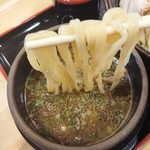 ラーメン庵 福一本陣 - 麺のリフトアップ