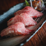 [Exquisite] Grilled Japanese Black Beef Nigirizushi