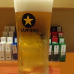 鮨屋とんぼ - 生ビール