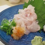 よし春 - 明石産のカワハギ肝和え