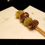 天ぷら たけうち - 糸島産銀杏とむかご