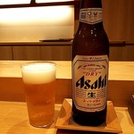 天ぷら たけうち - 先ずはビール