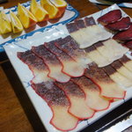 活魚料理　武蔵 - 鯨（ベーコン・赤身）