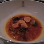 SALONE 2007 - スープ：トリッパのミネストラ サルサヴェルデとトマトの氷（2019.9）