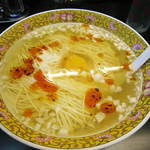 花水ラオシャン - 月見タンメンにラー油♪