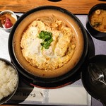 田むら 銀かつ亭 - 2019年10月 豆腐かつ煮定食　1250円+税