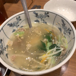 焼肉 鶯谷園 - 肉スープ　605円