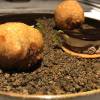 ラ ペ - マッシュルームのタルトとアメリカンドック。