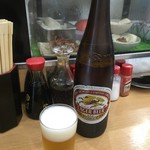 十三屋 - 瓶ビール¥450。大瓶です！