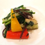 欣喜 - 彩色素菜（季節の彩り野菜の塩味炒め）