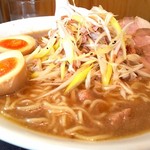 中華そば 一颯 - ねぎそば・中 1000円 煮玉子 100円 チャーシュー 250円