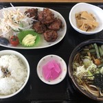 おそばやさん 和 - イカメンチとそばのセット