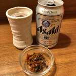 麺通 - 缶ビール 400円
