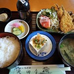 田季 - アジフライ定食890円（税込）